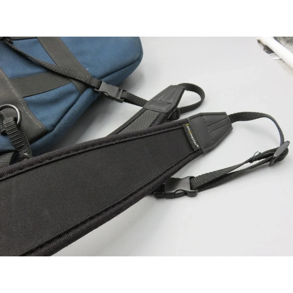 Vintage LL Bean Camera Bag Navy Blue Canvas Made in USA Holster Shoulder Bag